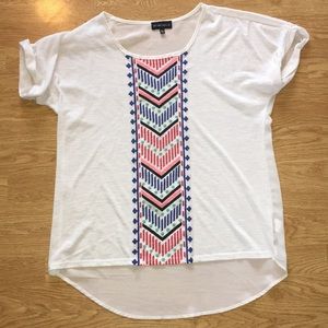 Sz L dress shirt hi low